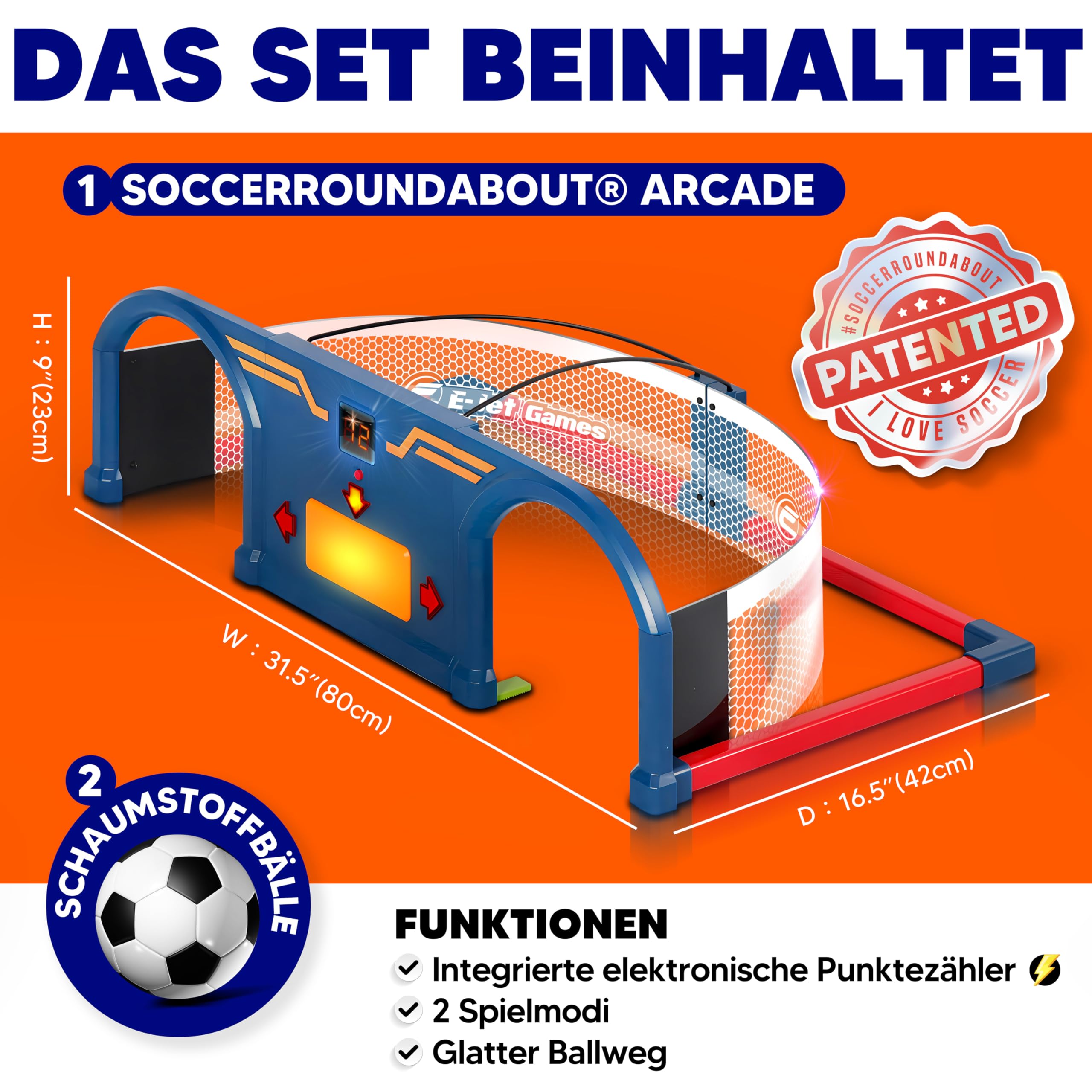 Buy E-JET Football Toy for 6 7 8 9 10 Years, Sports Fun for Garden